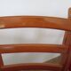 Solid cherry wood chairs and red velvet seat - Set of 4 - Louis Philippe style
