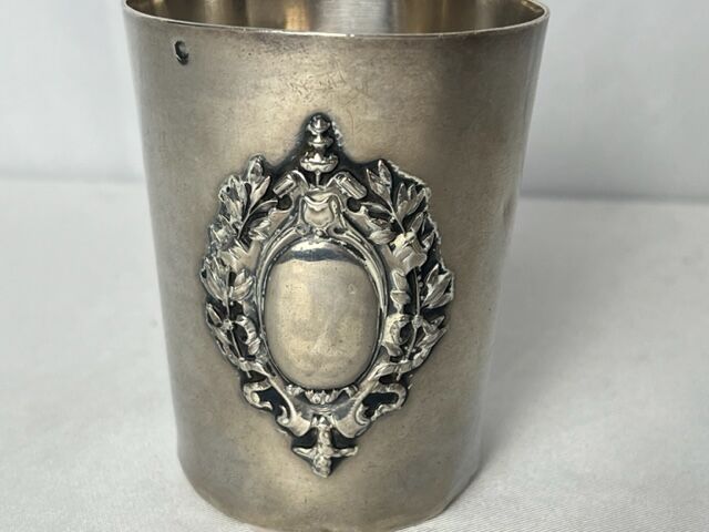 Silver timpani hallmark Minerva late nineteenth