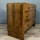 Commode époque Art Déco en ronce de noyer avec 1 incroyable ramage