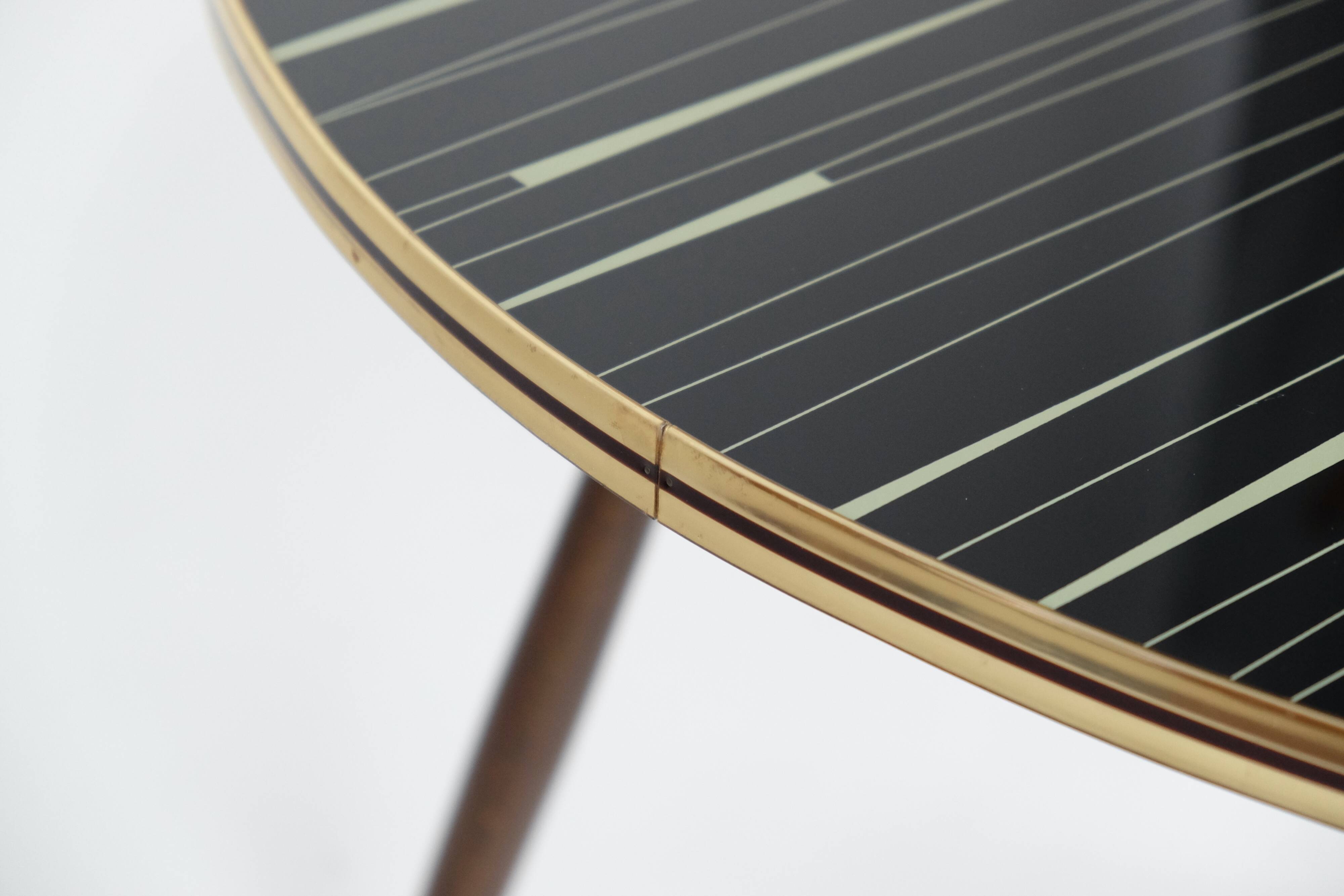 Vintage coffee table 50er glas midcentury