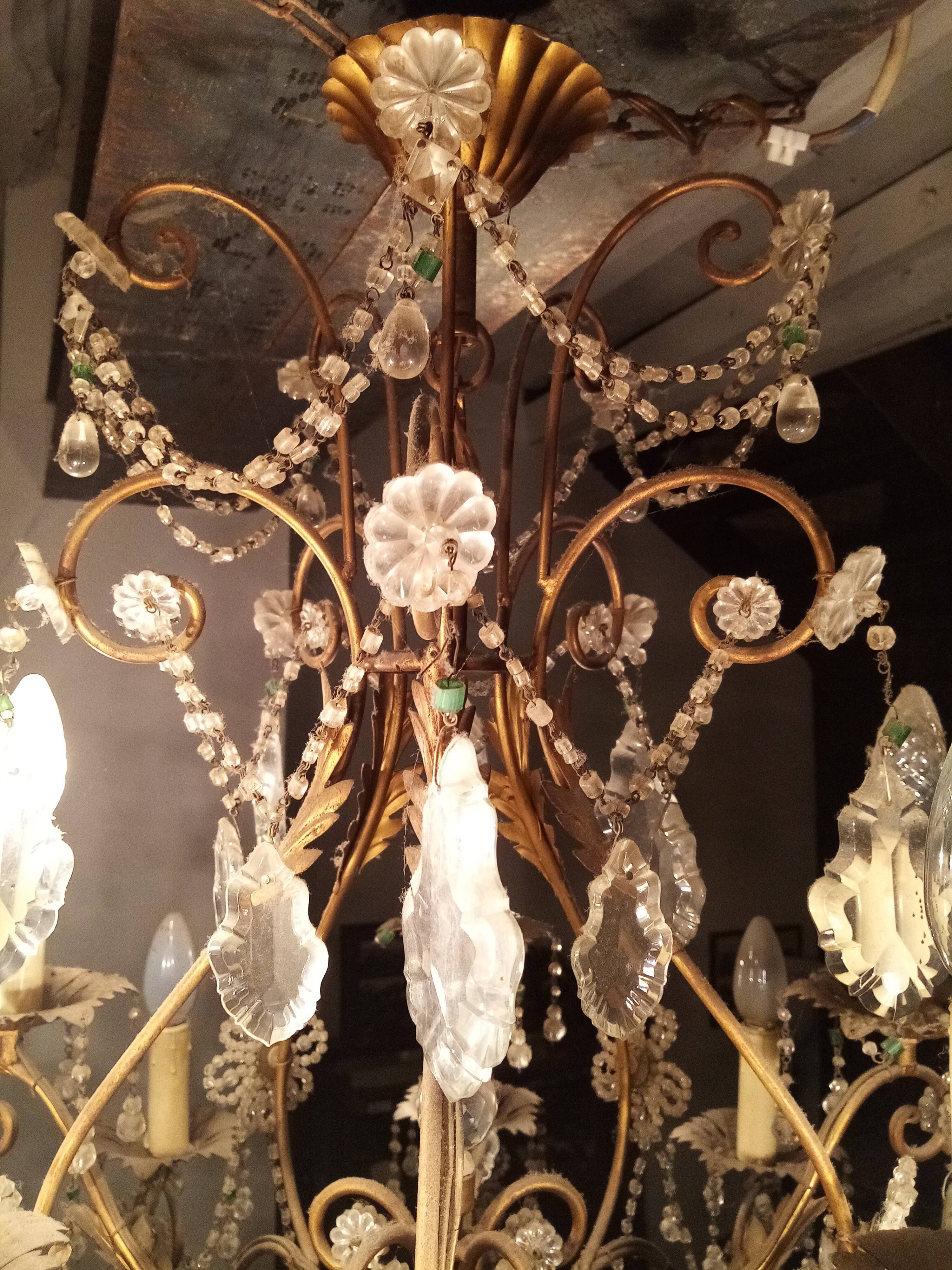 15-arm light-stamped chandelier