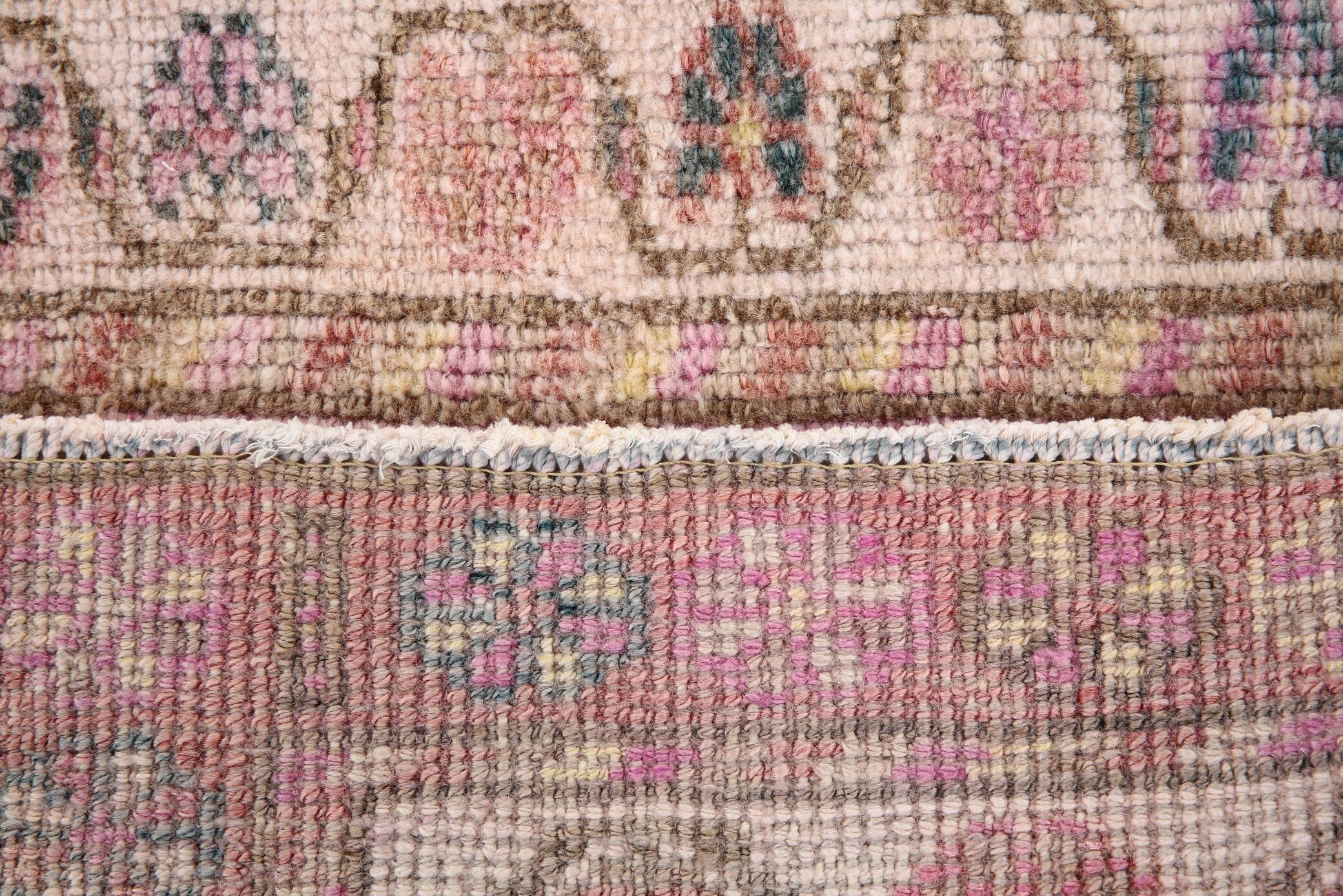 Soft & Dusty Pink Vintage Runner Rug, 78x360Cm