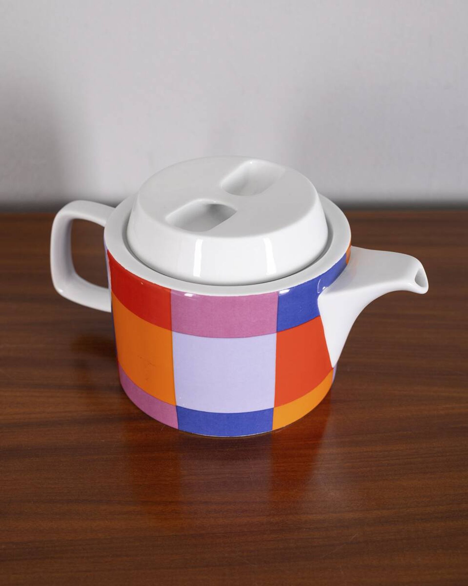 Vintage 1970s Ceramic Teapot by Ceramiche Pozzi, Compact Series