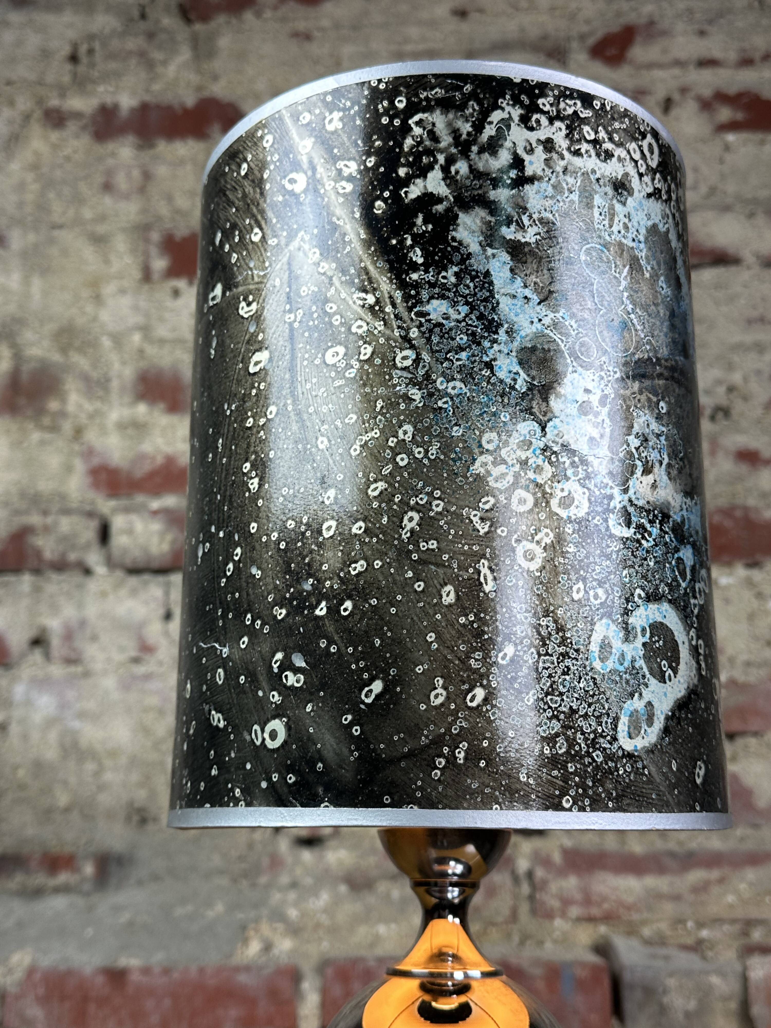 Vintage 70'S chrome metal lamp