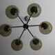 Sputnik chandelier by Kaiser Leuchten vintage 1960