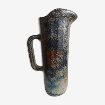 Salt stoneware pitcher vase by Jean-Claude Monange