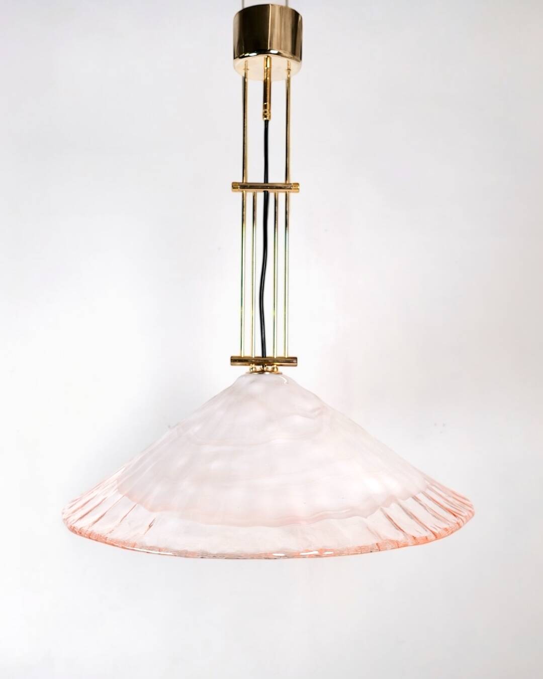 Murano glass and brass pendant by La Murrina, Italy, 1970s