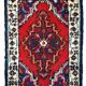 Tapis Vintage Hamadan en Laine, Années 1970, Élégance du Moyen-Orient