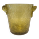 Vintage bubble-blown glass ice bucket by Biot.
