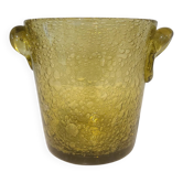 Seau à glace marque Biot verre soufflé bullé Vintage