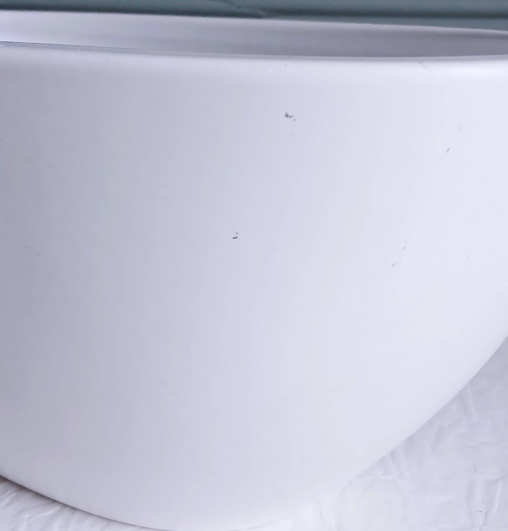 Organic vase Scheurich ceramic in white glazed ceramic