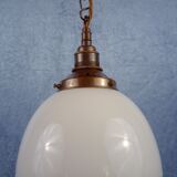 Art Deco opaline hanging lamp