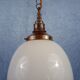 Suspension opaline Art Déco