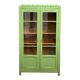 Armoire parisienne vitrée art déco 1930 kaki
