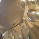 12 silver-plated ice cream scoops, Christofle Vendome model, 12.9 cm