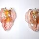 Pair of appliques Mazzega Murano, Italy, 1970