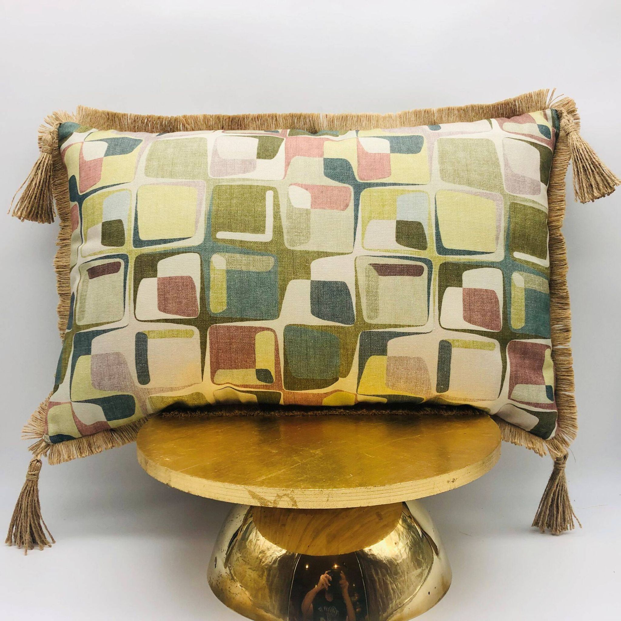 Rectangular cushion, cover and insert. Model "Erica".