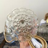 Set of two new electrified bubble globe lamps