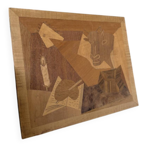 Panneau en marqueterie - picasso