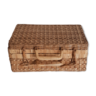 Rattan suitcase