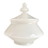 Candy box, white opaline jar