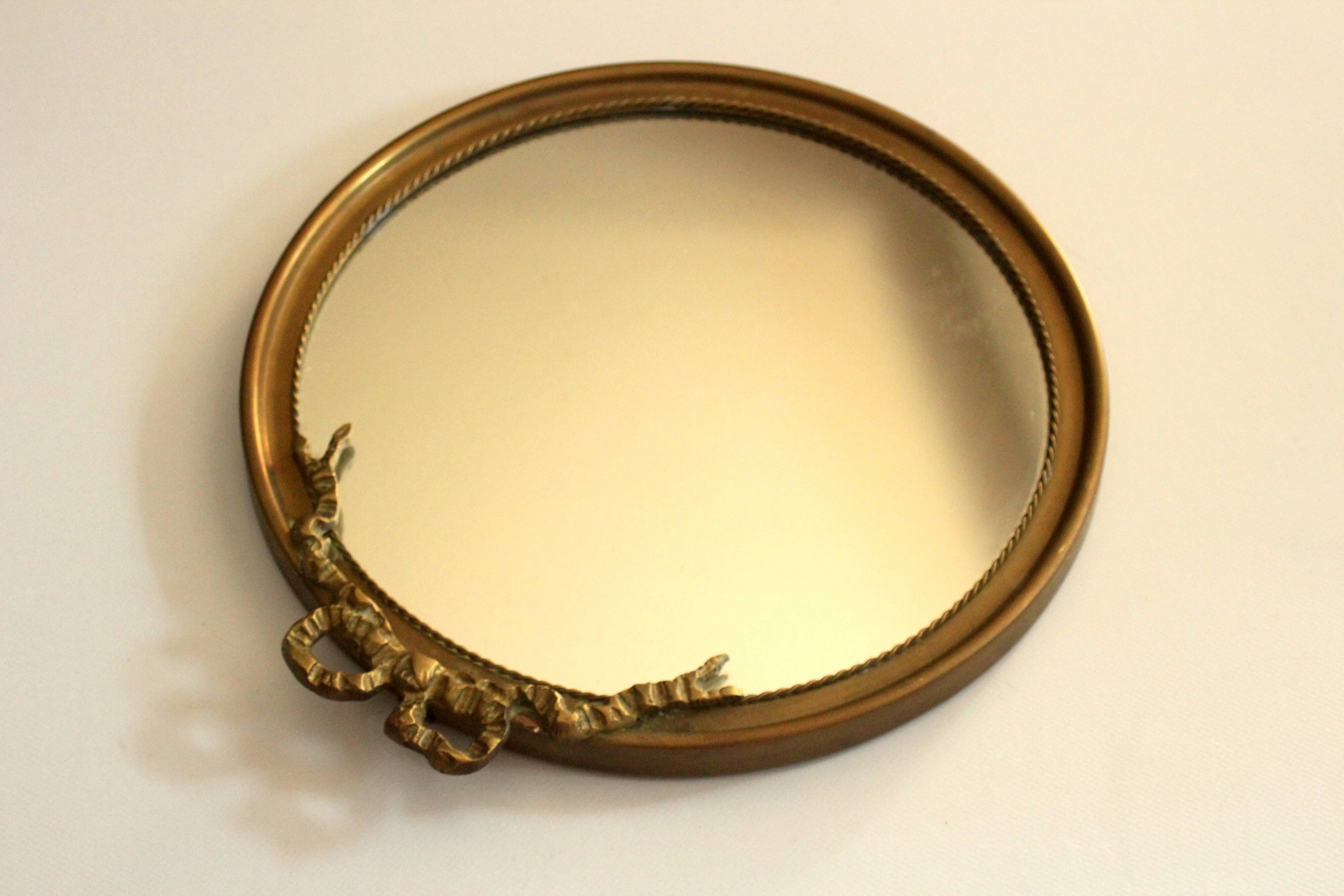Round wall mirror from the 50s - Vintage