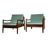 Mid-Century Design Teak Lounge Chairs from Denmark, Set of 2, 1960s