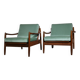 Fauteuils lounge en teck de style Mid-Century, Danemark, lot de 2, années 1960