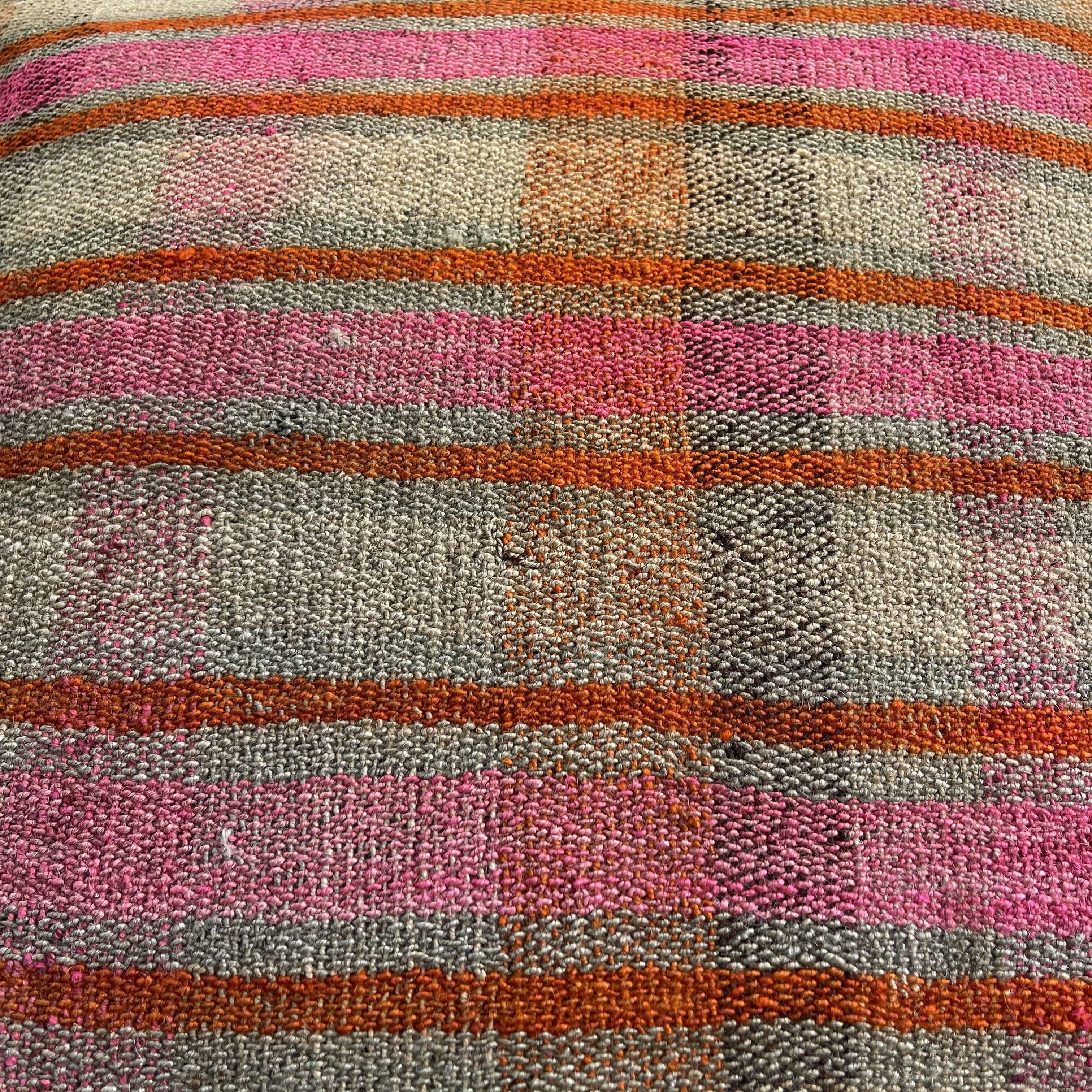 Vintage turkish kilim cushion cover , 60 x 60 cm