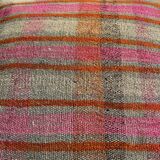 Vintage turkish kilim cushion cover , 60 x 60 cm