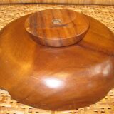 Turning wood dish for aperitif