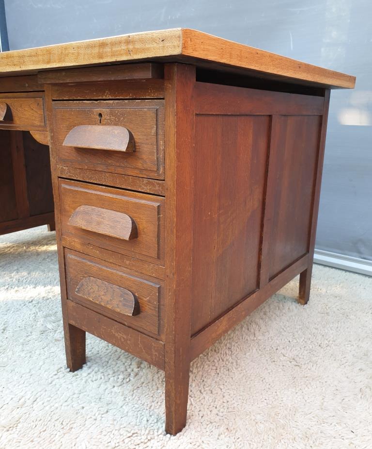Minister's desk 1930 parquet oak