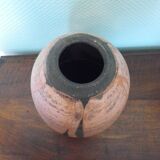 Artisanal pottery, terra sigillata vase, raku firing