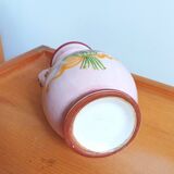 Double braided handle ceramic vase