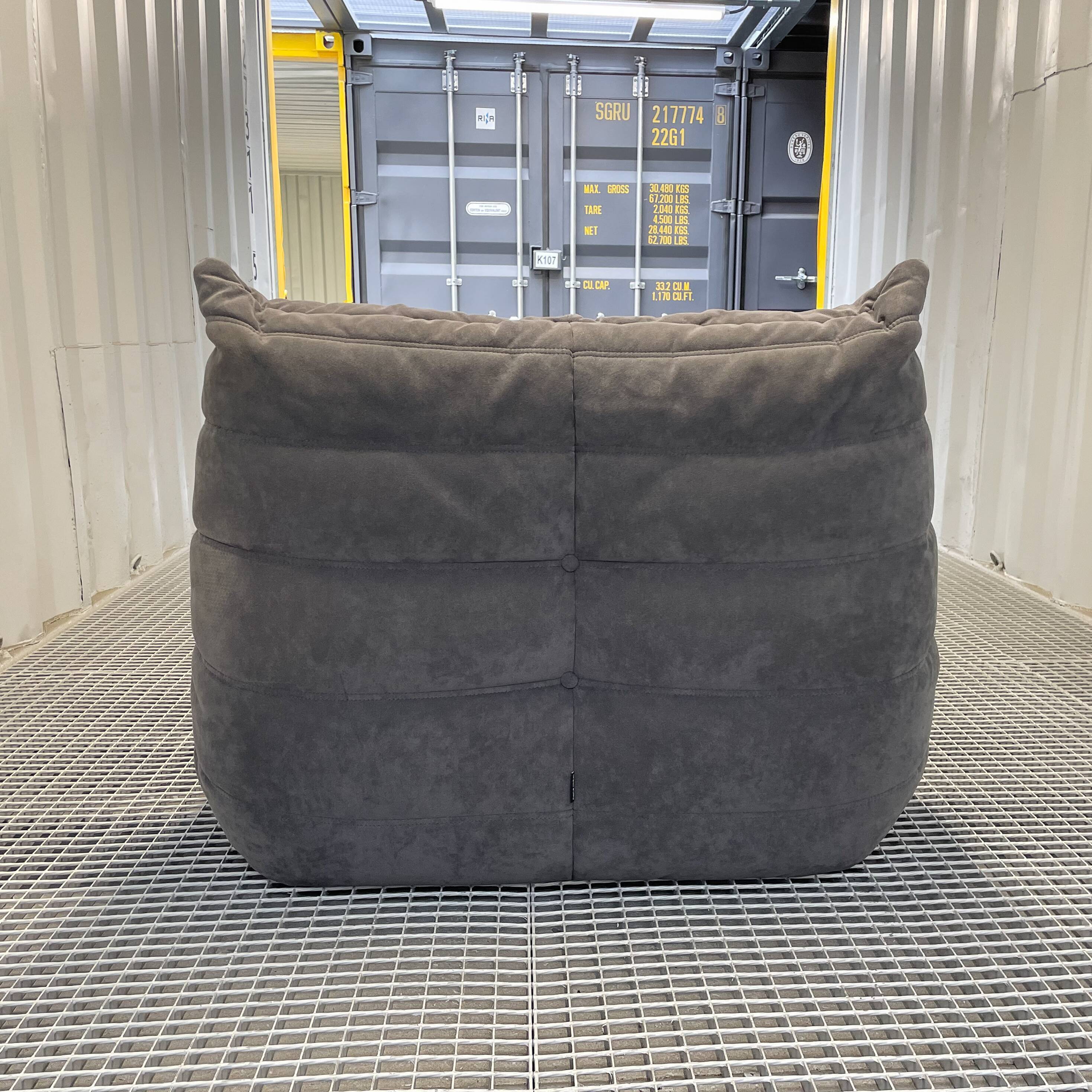 Togo Roset Line Driver in Anthracite Grey Alcantara