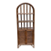 Étagère concave vintage large rotin et osier