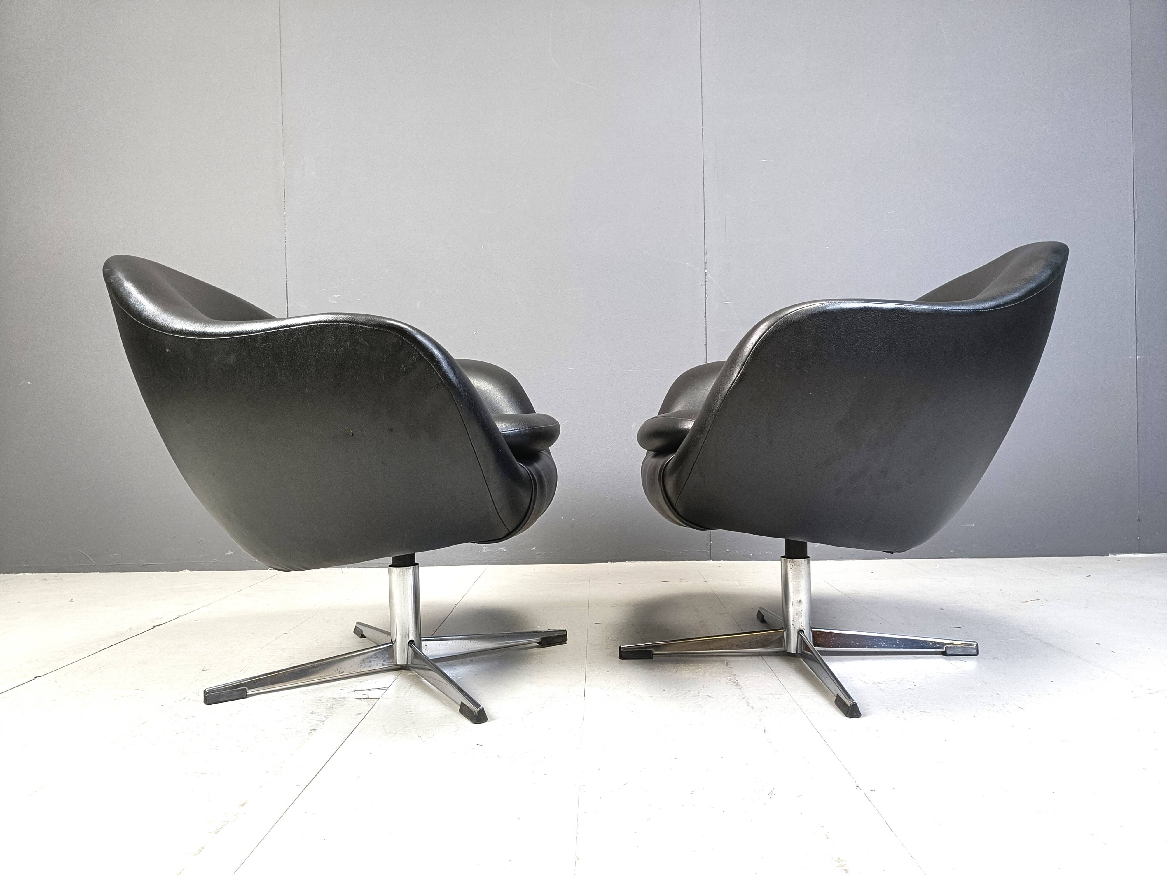 Mid century club  chairs, 1960s