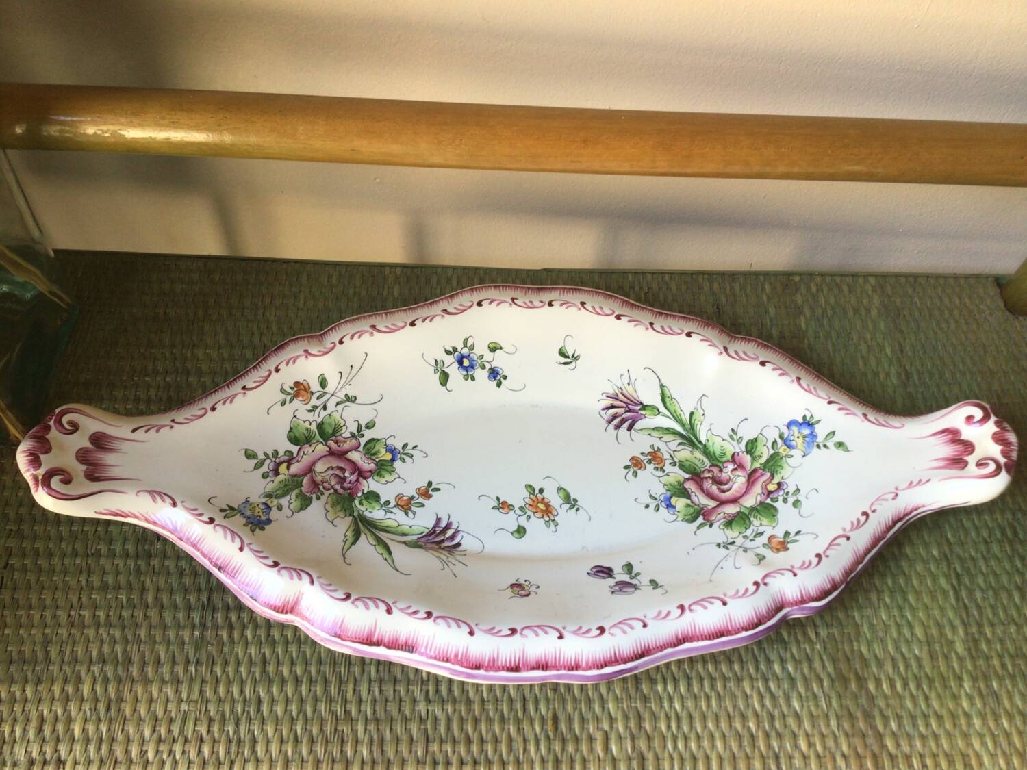 Earthenware dish signed