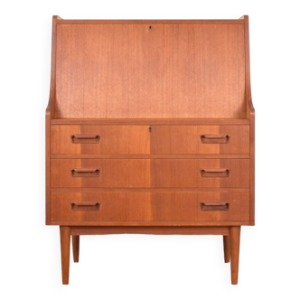 Mid-Century Danish Teak Secretary by Gunnar Nielsen for Tibergaard, 1960s.