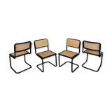 Series of 4 chairs b32 Marcel Breuer 1970