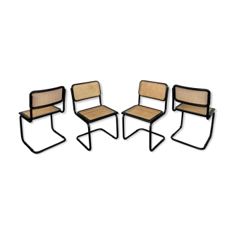 Series of 4 chairs b32 Marcel Breuer 1970