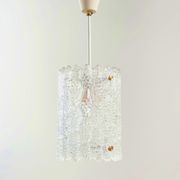Scandinavian Brass & Glass Ceiling Light by Carl Fagerlund for Lyfa & Orrefors, 1960s