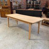 Elm farmhouse table spindle legs