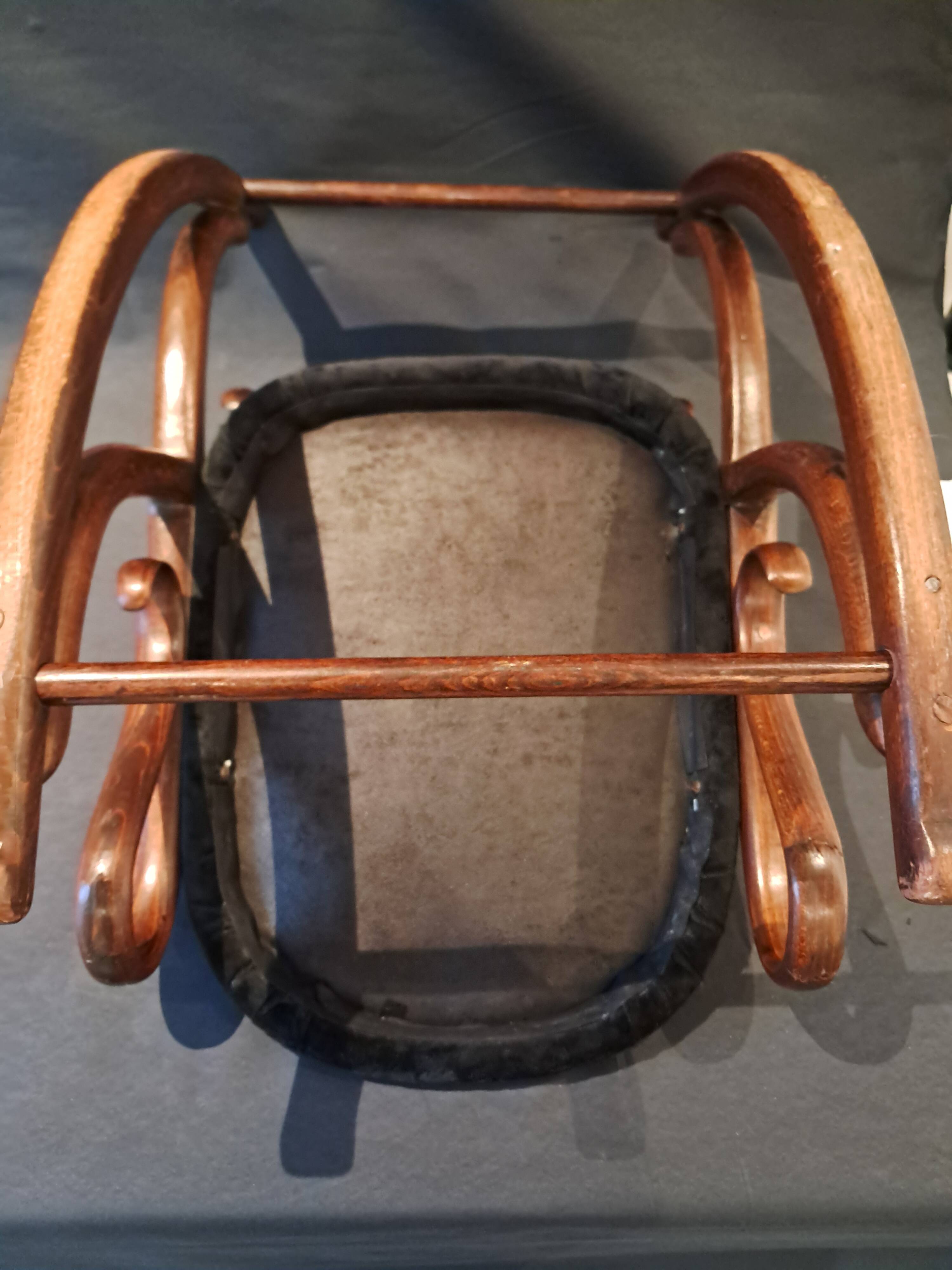 Art Nouveau Bentwood Footstool