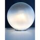 Contemporary scenographic murano vanished-white murano glass table lamp in 70's style
