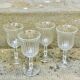 Verres anciens à rainures