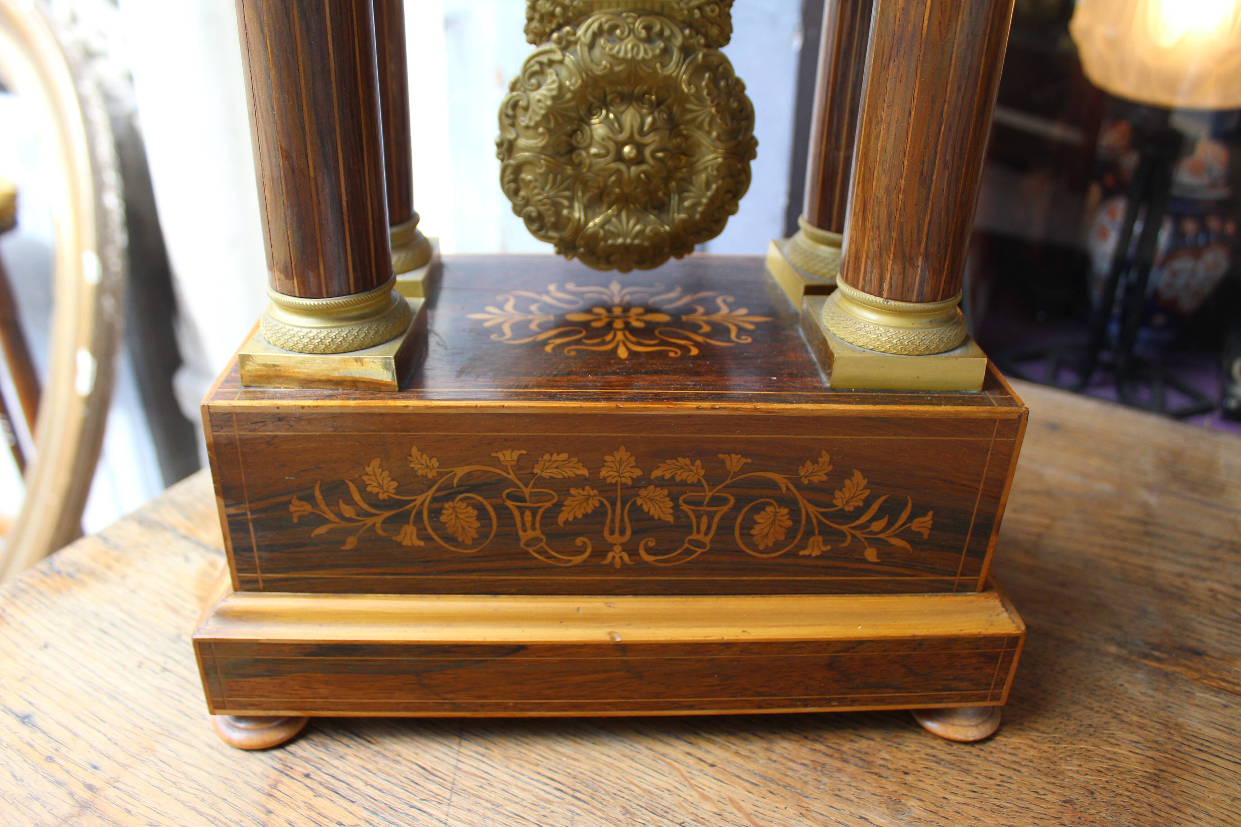 Pendulum in marquetry