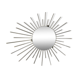 Vintage 1960s Sun Mirror in Gold Metal 73 x 58 cm