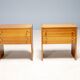 Pair of mid-century bedside tables FEMINA, Czechoslovakia 1960s