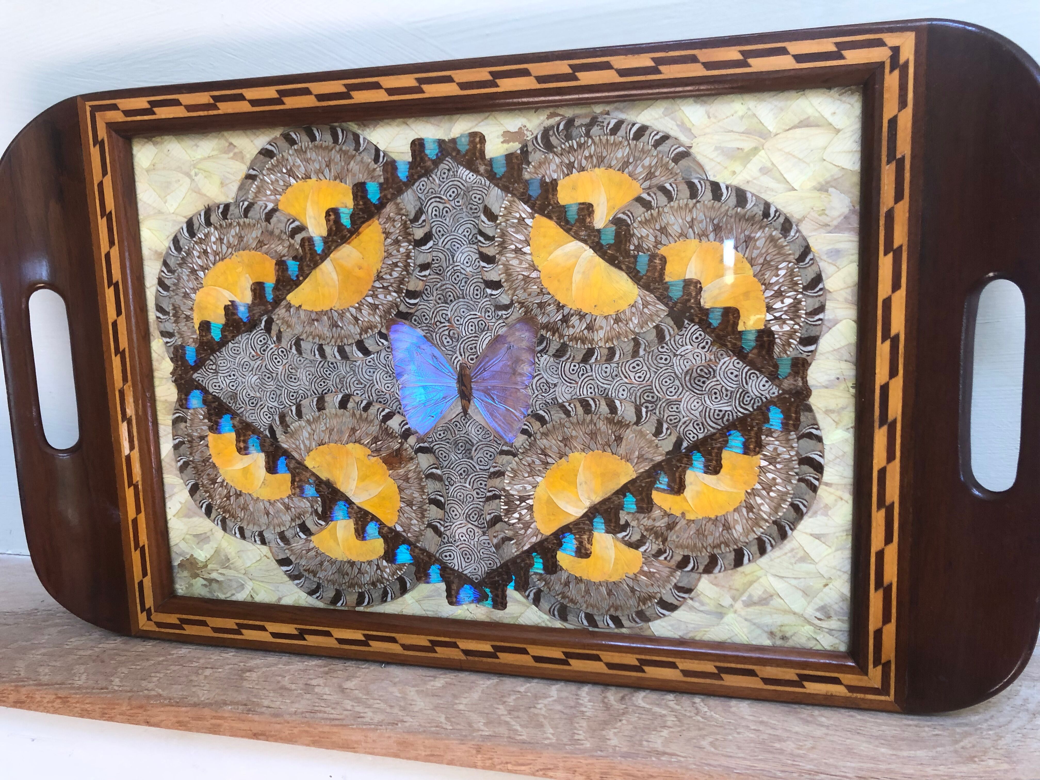 Art Deco butterfly tray
